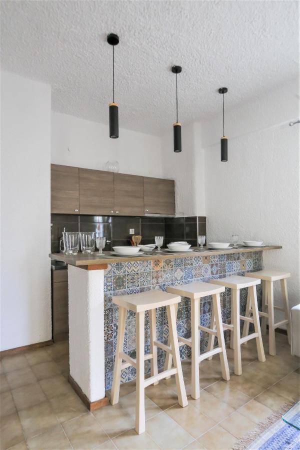 Beachfront deluxe apt. Pefkochori Extérieur photo